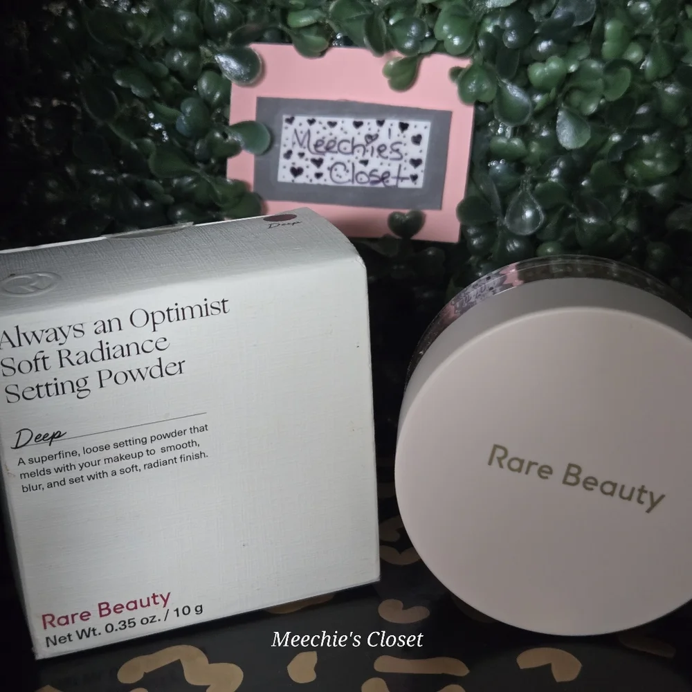 NWT Rare Beauty Always an Optimist Soft Radiance Setting Powder - Deep
